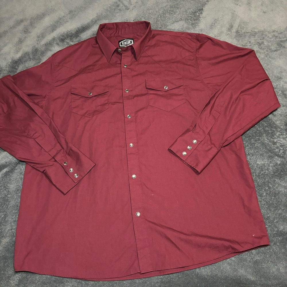 Gibson trading company,‎ pearl snap long sleeve button up  nwot